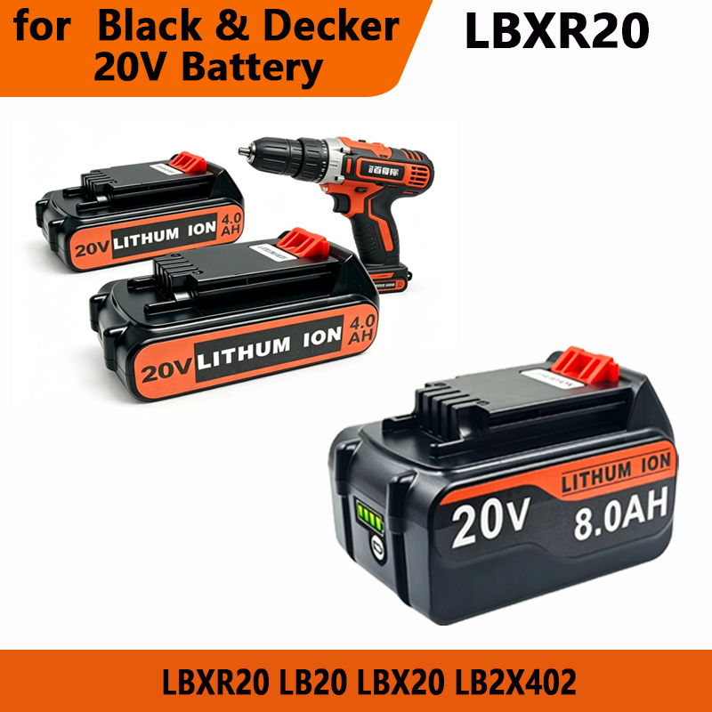 Black+Decker Tool Cordless - Аккумуляторная батарея BL2018 на 3/4/6/8 Ач