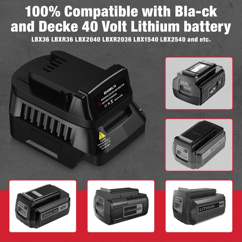 Адаптер для аккумулятора BD40M – обзор и цена Black+Decker Tool Cordless