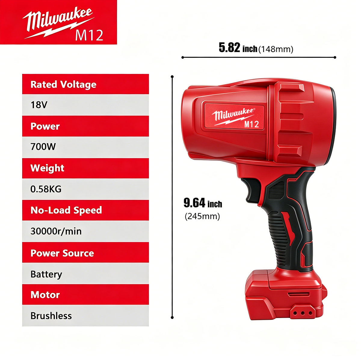 Аккумуляторный воздуходув Milw – обзор и цена Milwaukee Drill M12 Fuel